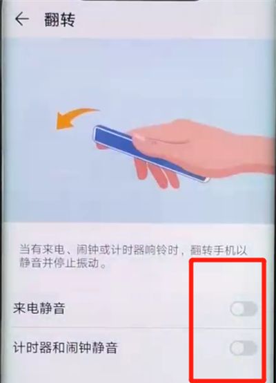 华为mate20pro设置翻转静音的操作教程截图