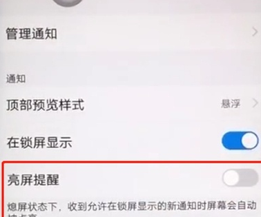 vivoz5x中将亮屏提醒关闭的详细操作截图