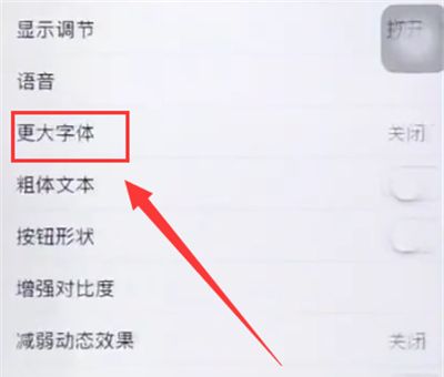 苹果6plus中调整字体大小的详细步骤截图