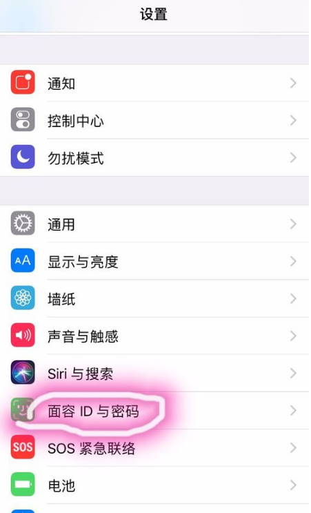 在iPhone xr中设置人脸识别的步骤介绍