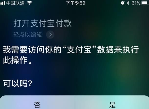 iphone使用语音支付的详细操作截图