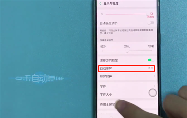 在OPPO R15中设置屏幕常亮的图文介绍截图