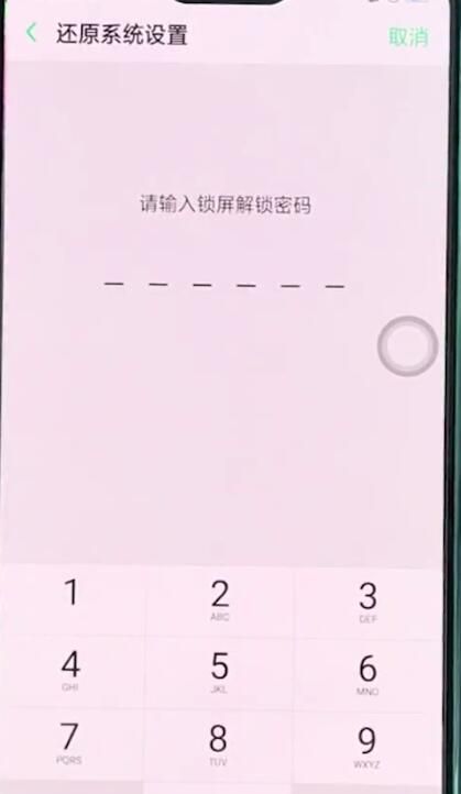 oppor15中恢复出厂设置的简单步骤截图