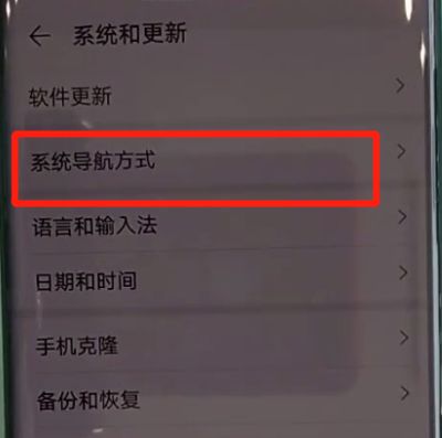 华为mate30pro中更改返回键的简单操作步骤截图