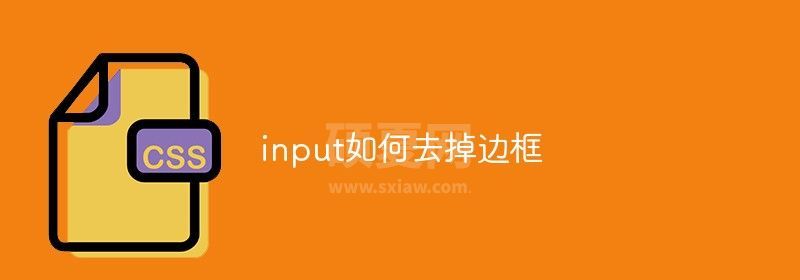 input如何去掉边框