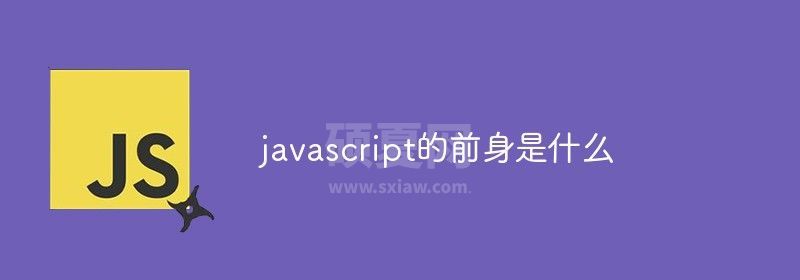 javascript的前身是什么