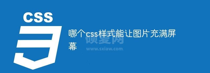 哪个css样式能让图片充满屏幕