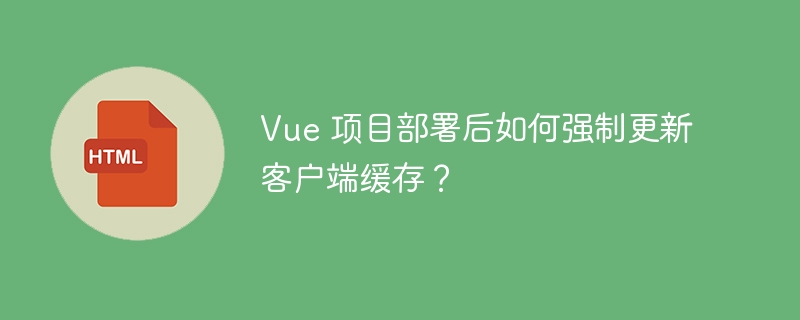 Vue 项目部署后如何强制更新客户端缓存？