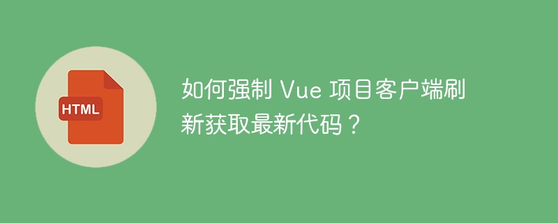 如何强制 Vue 项目客户端刷新获取最新代码？