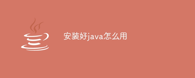 安装好java怎么用