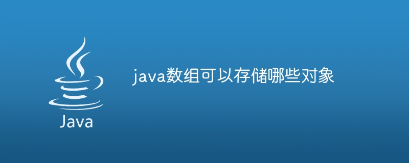 java数组可以存储哪些对象