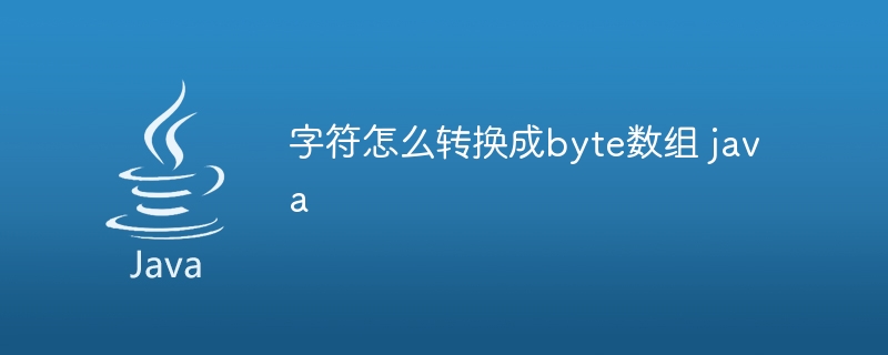 字符怎么转换成byte数组 java