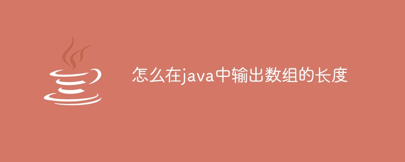 怎么在java中输出数组的长度