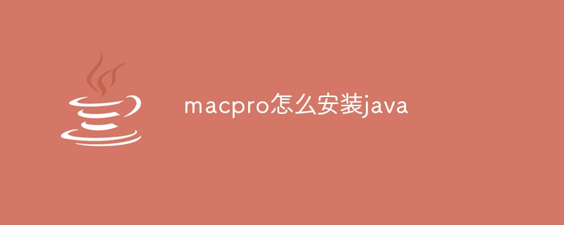 macpro怎么安装java