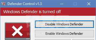 Defender Control(Windows Defender彻底禁用小工具)电脑版