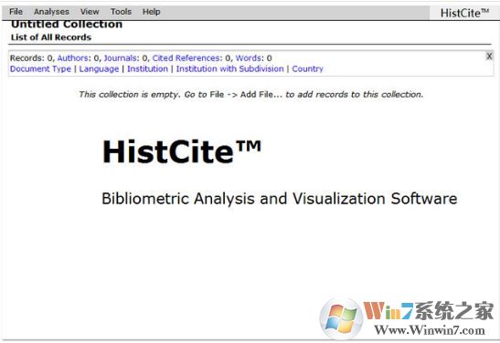 histcite破解版_histcite pro v2.1(文献索引工具)绿色版