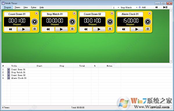 计时器下载_MultiTimer多功能计时器绿色破解版