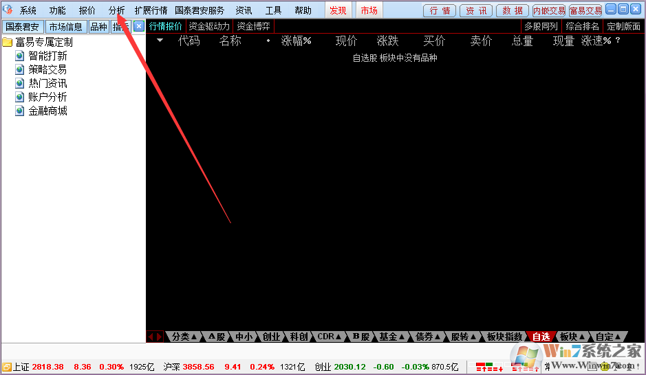 国泰君安证券通达信国泰君安锐智版截图