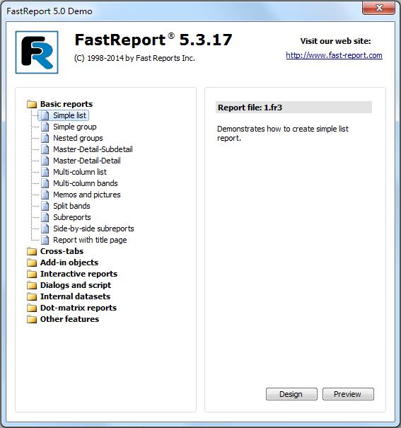 FastReport(报表控件) V5.3.17 多国语言版