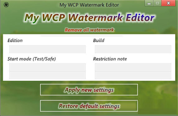  My WCP Watermark Editor（去水印工具） V1.1