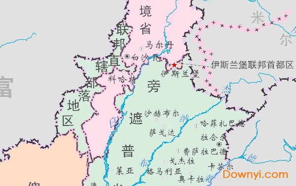 巴基斯坦地图高清版大图