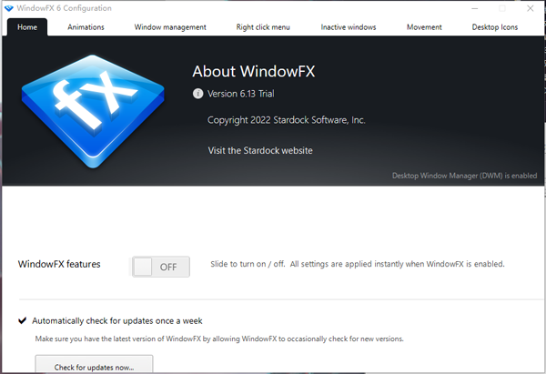 StardockWindowFX专业版