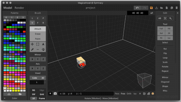 MagicaVoxel软件截图