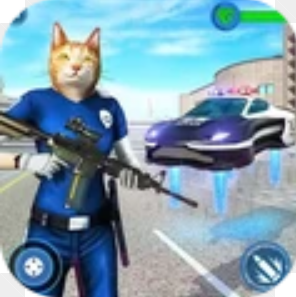 美国警察猫机器人logo图