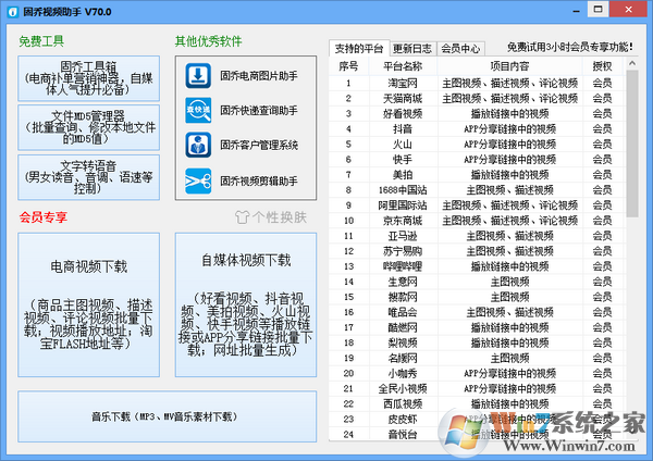 固乔视频助手破解版下载(下载商品视频,短视频) v78.0VIP免费版软件logo图