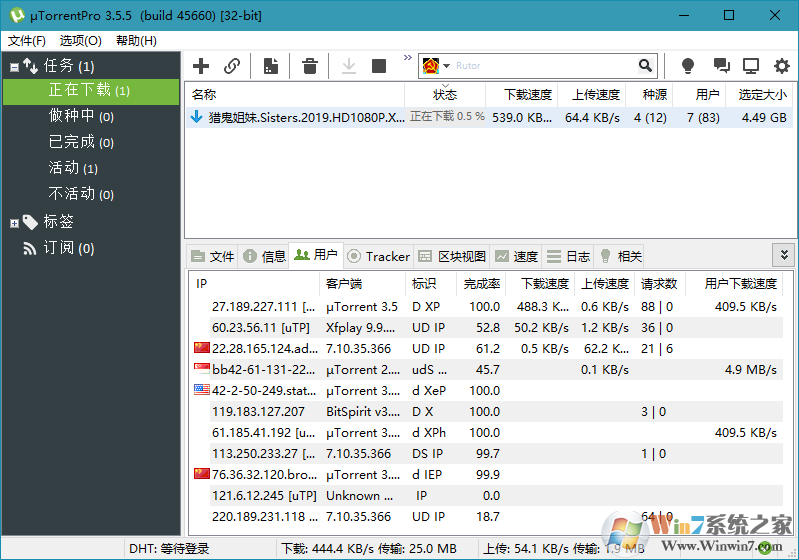 uTorrent Pro绿色增强版软件logo图