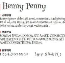 Henny Penny字体下载_henny penny英文字体免费版软件logo图