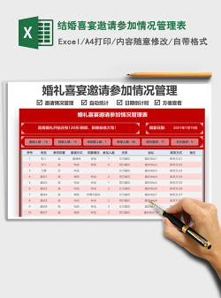 酒席邀请名单模板(多款Excel)软件logo图