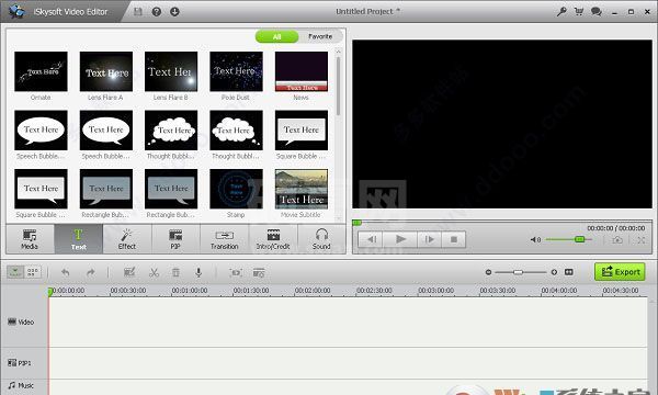 iSkysoft Video Editor(视频剪辑器)汉化破解版