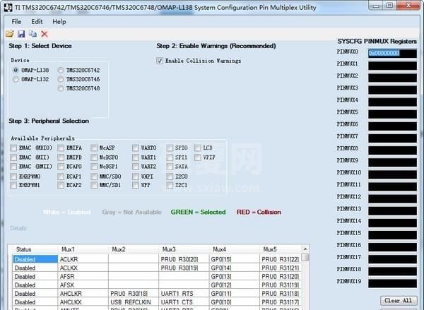 管脚复用工具下载_TI Pin Multiplex Utility(单片机管脚复用)绿色版