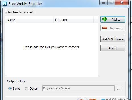 WebM格式转换器(Free WebM Encoder)1.2绿色免费版