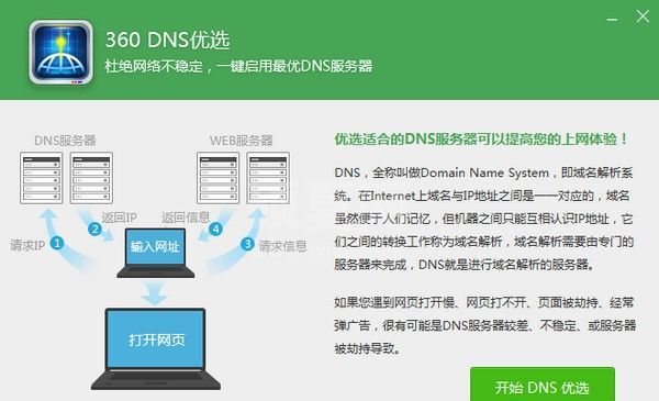 360DNS优选下载|360DNS优选工具 v5.0.0.1独立版