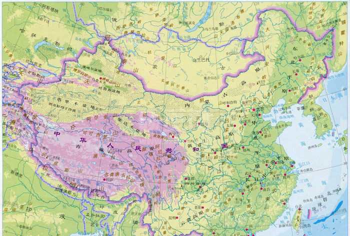 中国地势图高清版下载|中国地形地势图 V2021版