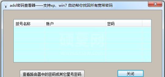 ADSL宽带连接密码查看器