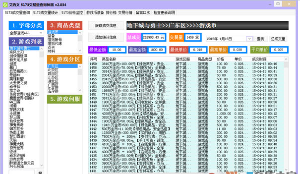 艾西文5173交易量查询神器