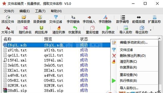 文件名批量修改精灵