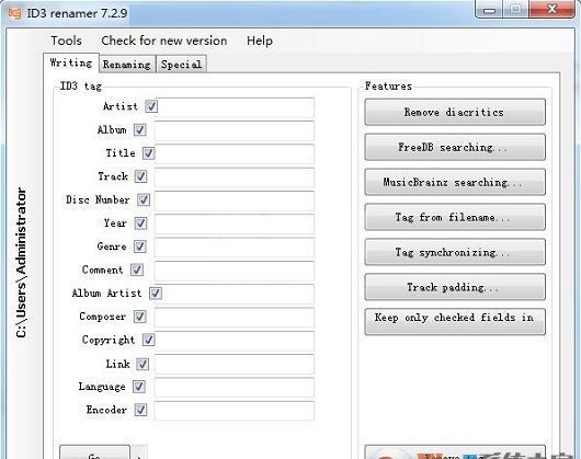 ID3 renamer(MP3文件更名软件)