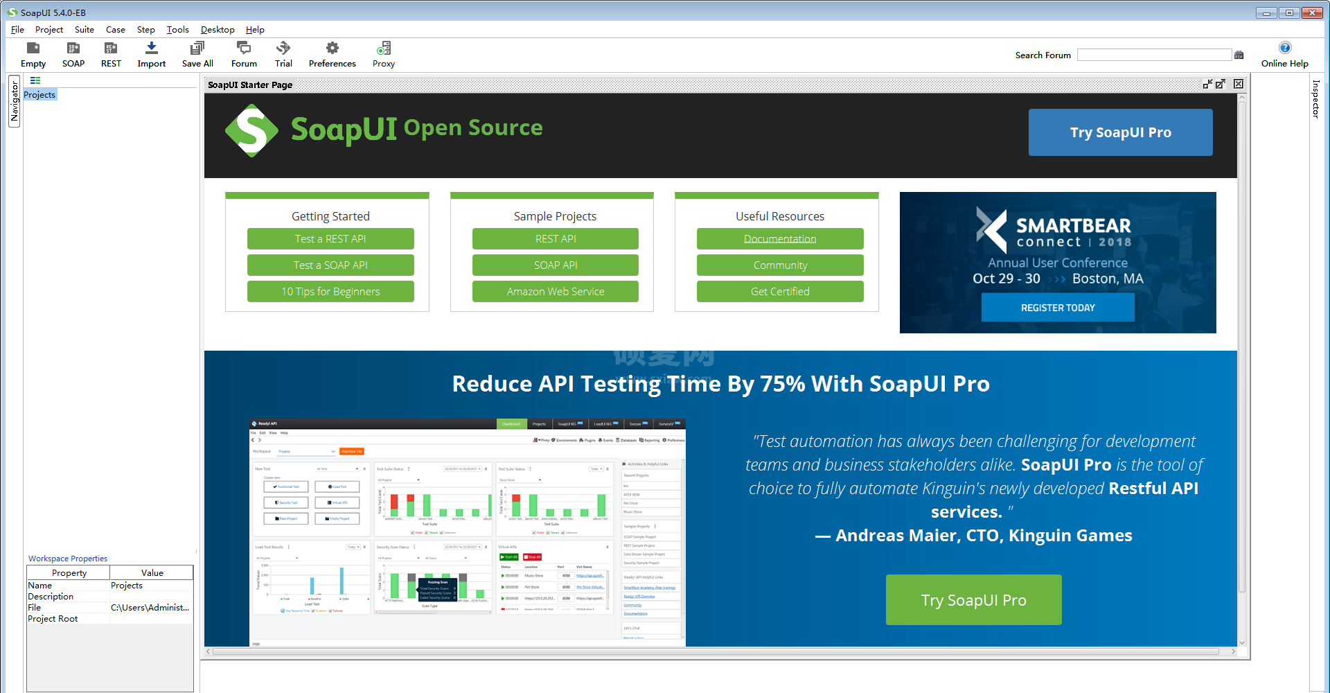 SoapUI x64(测试工具)