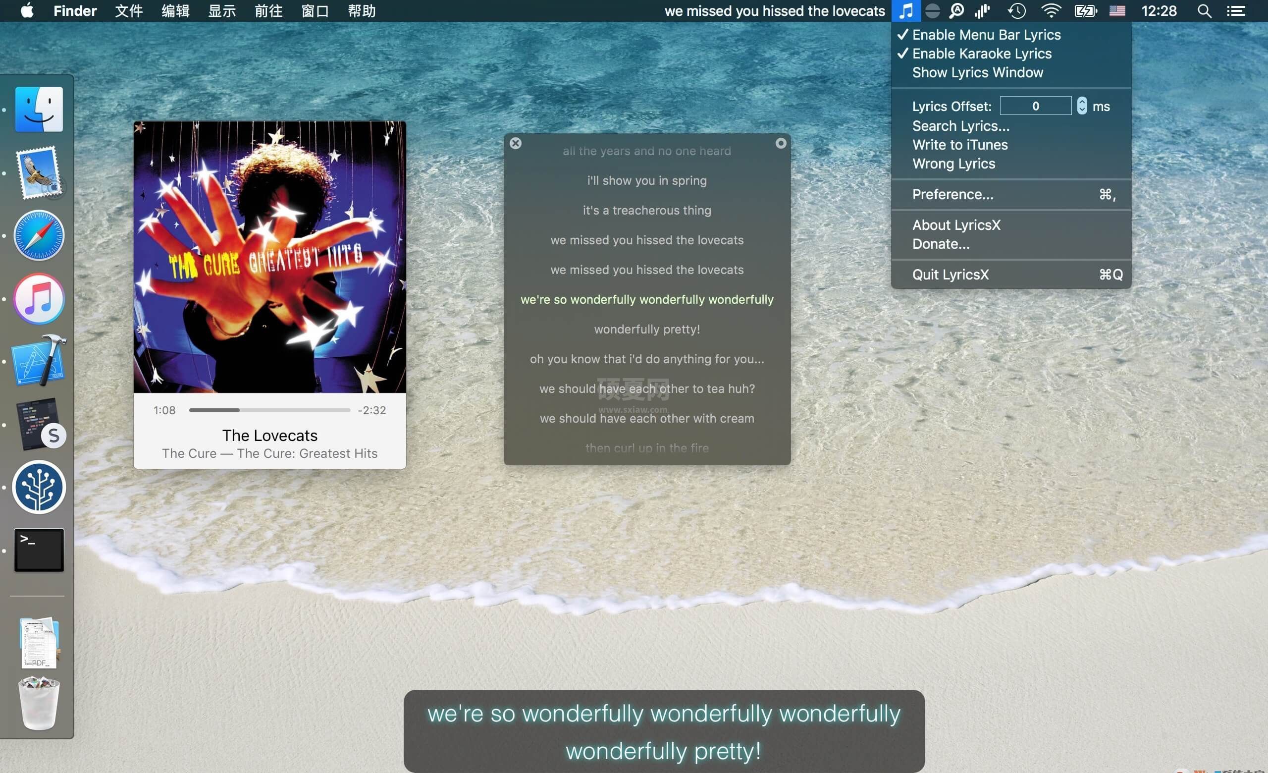 LyricsX for Mac(桌面歌词显示工具)