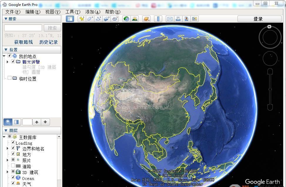 谷歌地图专业版(破解版)Google Earth v7.3.2.5776中文破解版