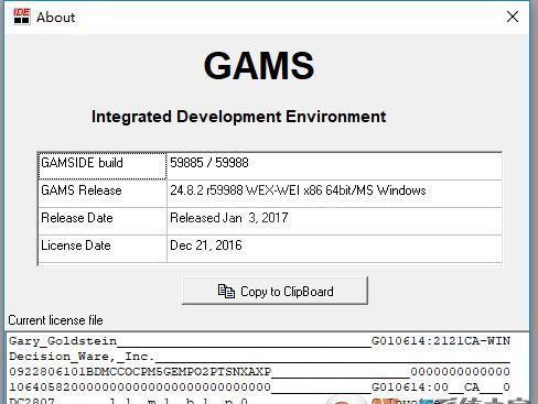 GAMS下载_GAMS 数学建模 v24.8.2 完整破解版