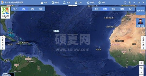 水经注万能地图下载器下载|万能地图下载器破解版X3 V3.1.6096官方版