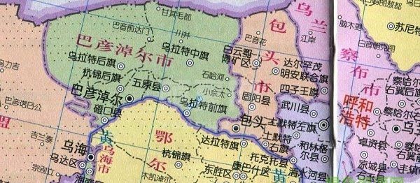 内蒙古地图电子高清版大图(可放大)