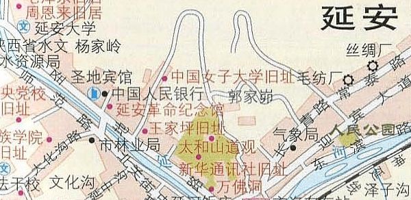 延安市地图全图高清版