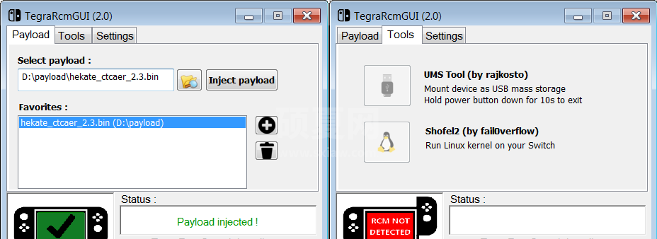 TegraRcmGUI电脑版(任天堂switch payload loader)绿色版