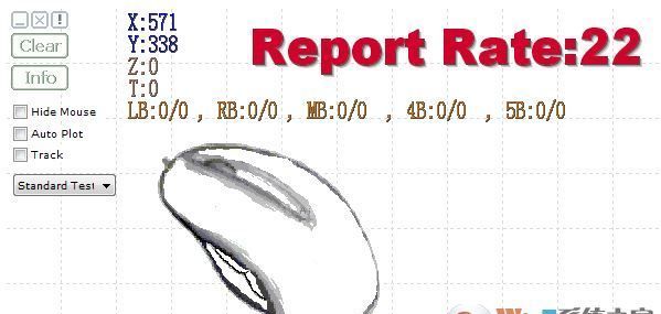 鼠标测试软件下载_Mouse Test（鼠标速率测试）v1.1.1 绿色版